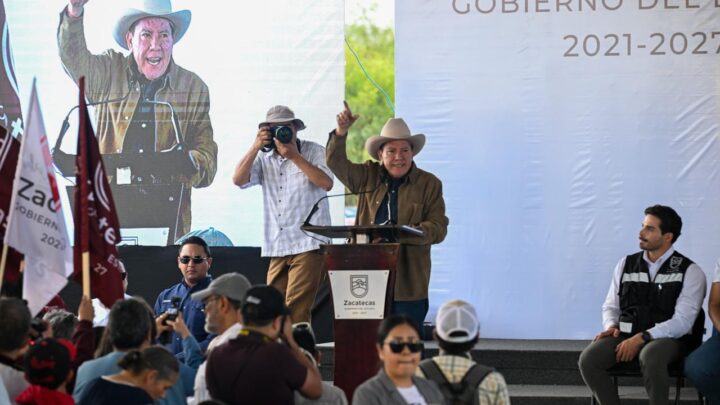 David Monreal durante el Foro Bienestar para Todas y Todos en Fresnillo
